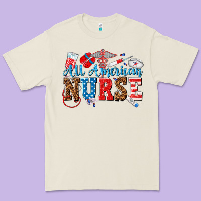 All American Nurse Premium Tee Designed By Texasbilliewilder