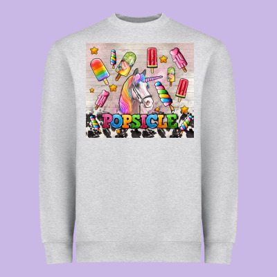 Popsicle's And Unicorn Heavyweight Sweatshirt Designed By Adodesignshop