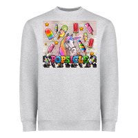 Heather Grey popsicle's and unicorn Heavyweight Sweatshirt - AdoDesignShop