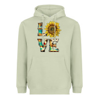 Matcha western love with sunflower Heavyweight Hoodie - Artiststas