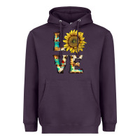 Plum western love with sunflower Heavyweight Hoodie - Artiststas