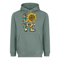 Sage western love with sunflower Heavyweight Hoodie - Artiststas