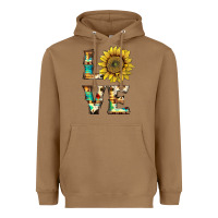 Toasted Coconut western love with sunflower Heavyweight Hoodie - Artiststas