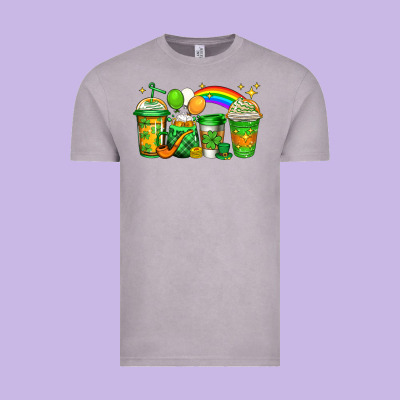 St Patricks Coffee Vintage Tee Designed By Jasminsmagicworld