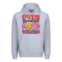 Heather Grey over stimulated moms club Premium Hoodie - JahusDesignShop