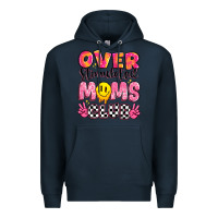 Navy over stimulated moms club Premium Hoodie - JahusDesignShop