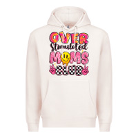 Pale Pink over stimulated moms club Premium Hoodie - JahusDesignShop
