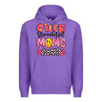 Purple over stimulated moms club Premium Hoodie - JahusDesignShop