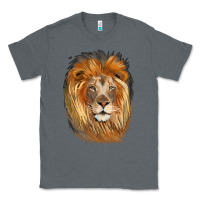 Charcoal Heather Lion Head Classic Tee - LillyAllenDesigns