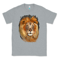 Heather Grey Lion Head Classic Tee - LillyAllenDesigns