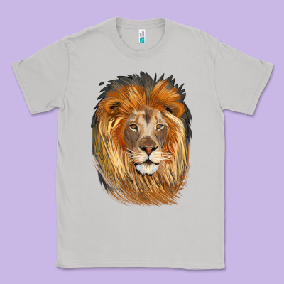 Lion Head Classic Tee Designed By Lillyallendesigns