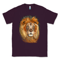 Plum Lion Head Classic Tee - LillyAllenDesigns