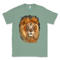 Sage Lion Head Classic Tee - LillyAllenDesigns