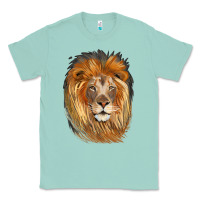 Seafoam Lion Head Classic Tee - LillyAllenDesigns