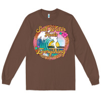 Chestnut salt water heals everything Long Sleeve Tee - Jasminsmagicworld