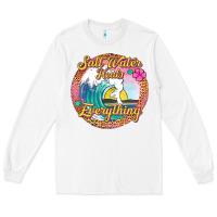 White salt water heals everything Long Sleeve Tee - Jasminsmagicworld