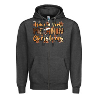 Charcoal Heather have a very melanin christmas Zipper Hoodie - MaliasSmallBusiness
