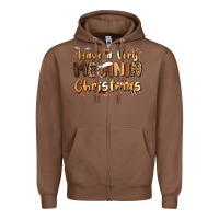 Chestnut have a very melanin christmas Zipper Hoodie - MaliasSmallBusiness
