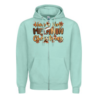 Seafoam have a very melanin christmas Zipper Hoodie - MaliasSmallBusiness