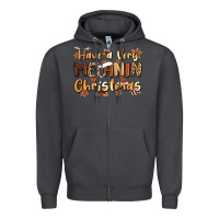 Smoke have a very melanin christmas Zipper Hoodie - MaliasSmallBusiness