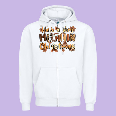 Have A Very Melanin Christmas Zipper Hoodie Designed By Maliassmallbusiness
