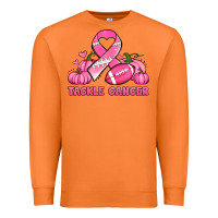 Carrot tackle cancer pumpkins football and ribbon breast cancer awareness Premium Sweatshirt - Jasminsmagicworld