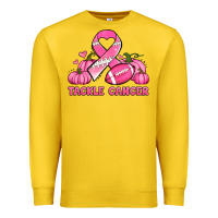 Lemon tackle cancer pumpkins football and ribbon breast cancer awareness Premium Sweatshirt - Jasminsmagicworld