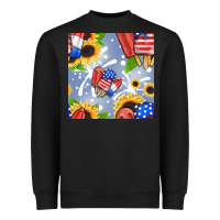 Black patriotic popsicle Heavyweight Sweatshirt - BundleAndBundleShop