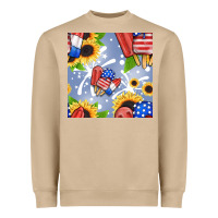 Mushroom patriotic popsicle Heavyweight Sweatshirt - BundleAndBundleShop