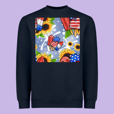 Patriotic Popsicle Heavyweight Sweatshirt Designed By Bundleandbundleshop