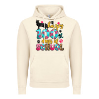 Vintage Artic happy 100th days of school cat Vintage Hoodie - Artiststas