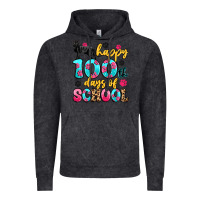 Vintage Black happy 100th days of school cat Vintage Hoodie - Artiststas