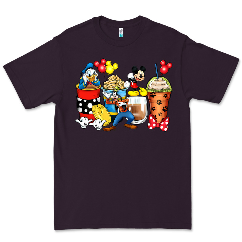 Cartoon Characters Coffee Cups Premium Tee by Zillion Design Studio | Teevron