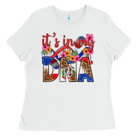 White its in my dna dominican republic Ladies Tee - texasbilliewilder