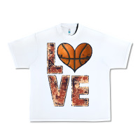 White basketball love Urban Heavy Tee - JahusDesignShop