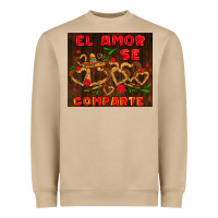 Mushroom el amor se comparte with churros Heavyweight Sweatshirt - AdoDesignShop