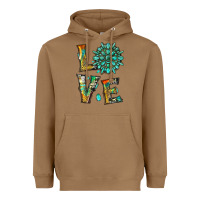 Toasted Coconut love with gemstone Heavyweight Hoodie - Artiststas