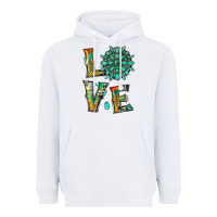 White love with gemstone Heavyweight Hoodie - Artiststas