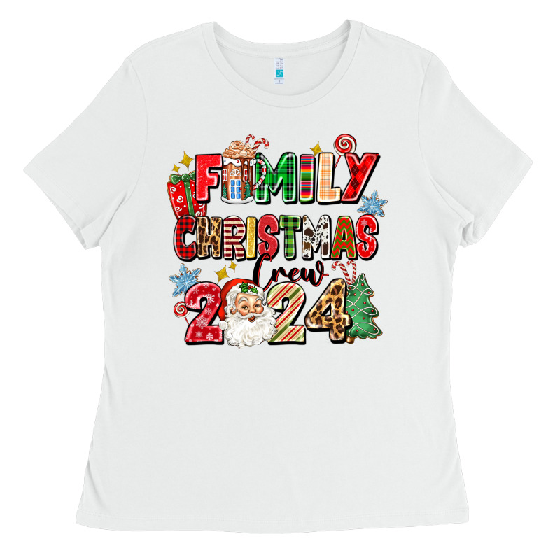 Family Christmas Crew 2024 Ladies Tee by Zillion Design Studio | Teevron