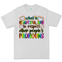 Dove Grey what a beautiful day to respect other people's pro Premium Tee - Zillion Design Studio