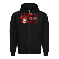 Black there is gnome one like you Zipper Hoodie - NancyCooperArtShop