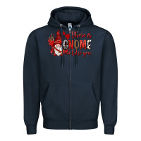 Navy there is gnome one like you Zipper Hoodie - NancyCooperArtShop