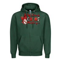 Sports Green there is gnome one like you Zipper Hoodie - NancyCooperArtShop