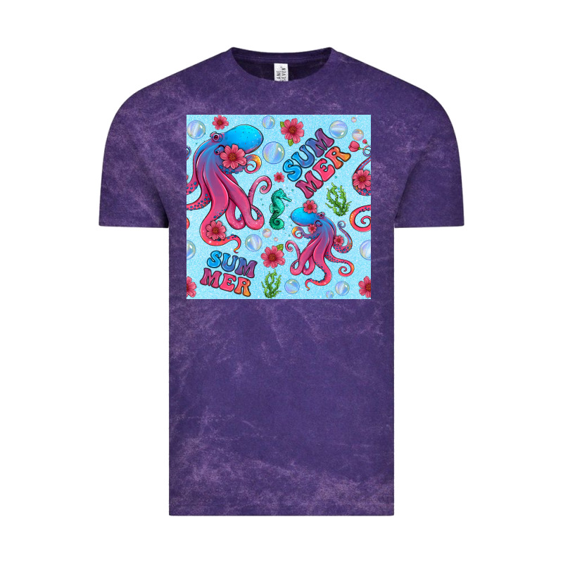 Summer And Octopus Seamless Pattern Vintage Tee by BundleAndBundleShop | Teevron