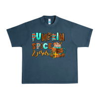 Midnight Navy pumpkin spice and jesus Urban Heavy Tee - AdoDesignShop