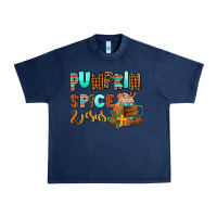 Navy pumpkin spice and jesus Urban Heavy Tee - AdoDesignShop