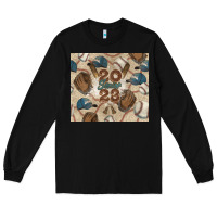 Black Baseball senior Long Sleeve Tee - NancyCooperArtShop