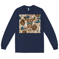 Navy Baseball senior Long Sleeve Tee - NancyCooperArtShop