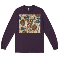 Plum Baseball senior Long Sleeve Tee - NancyCooperArtShop