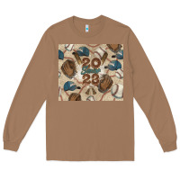 Toasted Coconut Baseball senior Long Sleeve Tee - NancyCooperArtShop